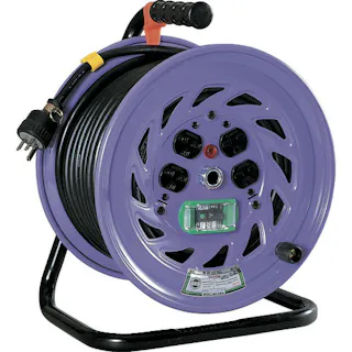 【CAINZ-DASH】日動工業 電工ドラム 単相200V 漏電保護専用ブレーカ付 30m NF-EB230-15A【別送品】