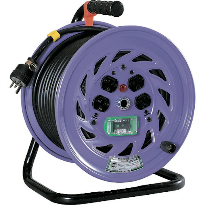 【CAINZ-DASH】日動工業 電工ドラム 単相200V 漏電保護専用ブレーカ付 30m NF-EB230-15A【別送品】