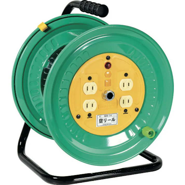 【CAINZ-DASH】日動工業 空リール 100V コンセント4個付 NDN-04【別送品】
