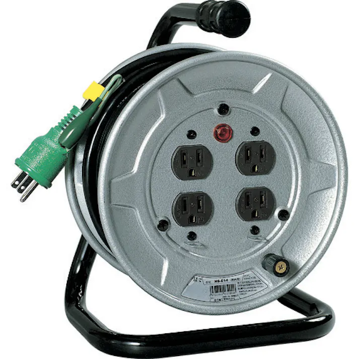 【CAINZ-DASH】日動工業 電工ドラム アース付 10m NS-E14【別送品】