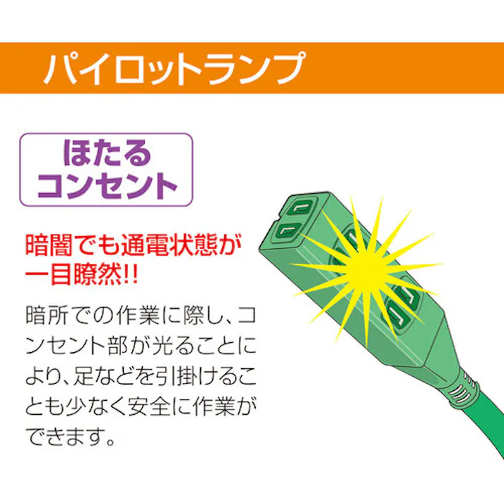 【CAINZ-DASH】日動工業 ストレートタップランプ付 LS2-0.5S【別送品】