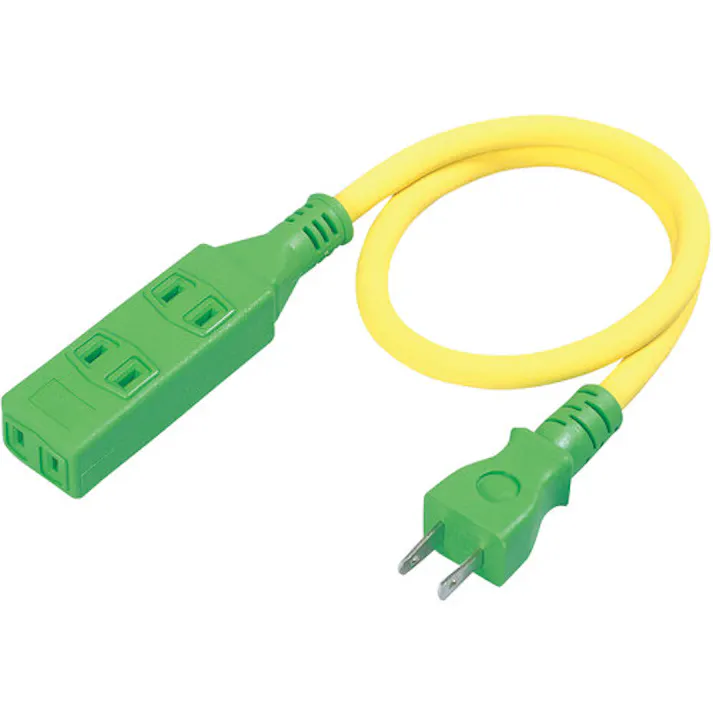 【CAINZ-DASH】日動工業 ショートタップ ストレートタップ ソフト電線0.5m S2-0.5S【別送品】