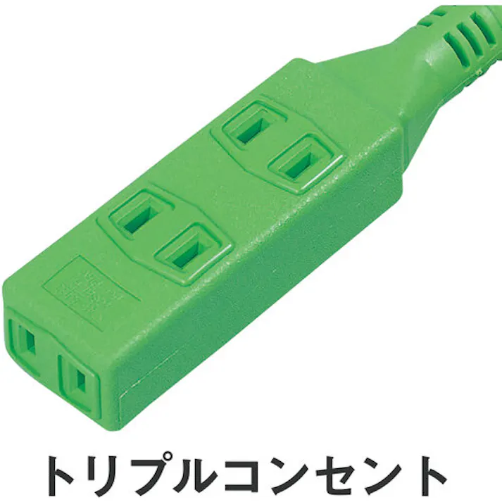 【CAINZ-DASH】日動工業 ショートタップ L型ストレートタップ ソフト電線0.5m SL2-0.5S【別送品】