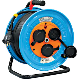 【CAINZ-DASH】日動工業 電工ドラム 屋外型 三相200V 極太電線 30m DNW-E330F-20A【別送品】