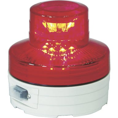 【CAINZ-DASH】日動工業 電池式ＬＥＤ回転灯ニコＵＦＯ　常時点灯タイプ　赤 NU-AR【別送品】