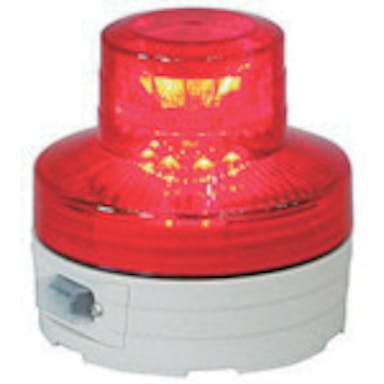 【CAINZ-DASH】日動工業 電池式ＬＥＤ回転灯ニコＵＦＯ　夜間自動点灯タイプ　赤 NU-BR【別送品】