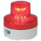 【CAINZ-DASH】日動工業 電池式LED回転灯ニコUFO 夜間自動点灯タイプ 赤 NU-BR【別送品】
