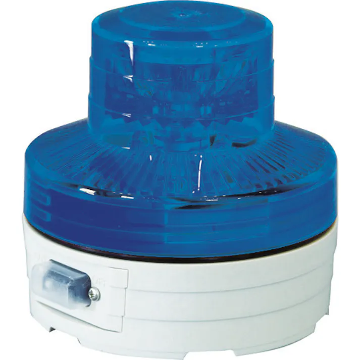 【CAINZ-DASH】日動工業 電池式LED回転灯ニコUFO 常時点灯タイプ 青 NU-AB【別送品】