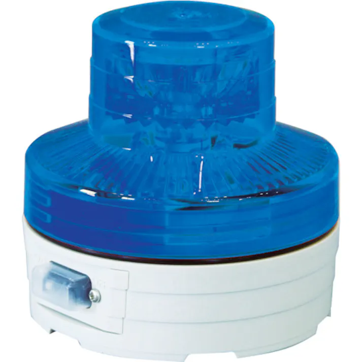 【CAINZ-DASH】日動工業 電池式LED回転灯ニコUFO 夜間自動点灯タイプ 青 NU-BB【別送品】