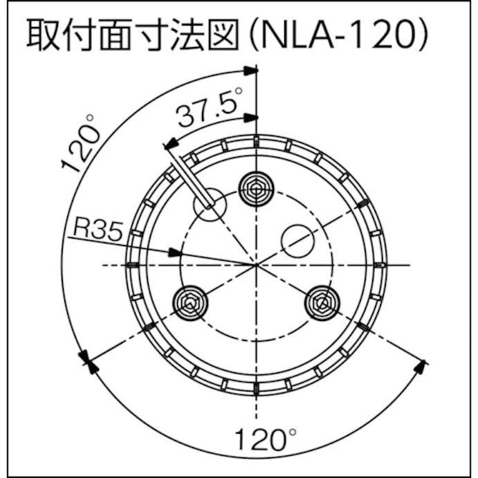 【CAINZ-DASH】日動工業 大型ＬＥＤ回転灯　ＬＥＤフラッシャーランタン１２０　１００Ｖ　黄 NLA-120Y-100【別送品】