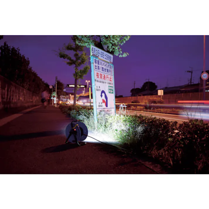 【CAINZ-DASH】日動工業 電工ドラム 防雨防塵型LEDライトリール(照明付ドラム) 漏電保護専用 20m SDW-EB22-10W【別送品】