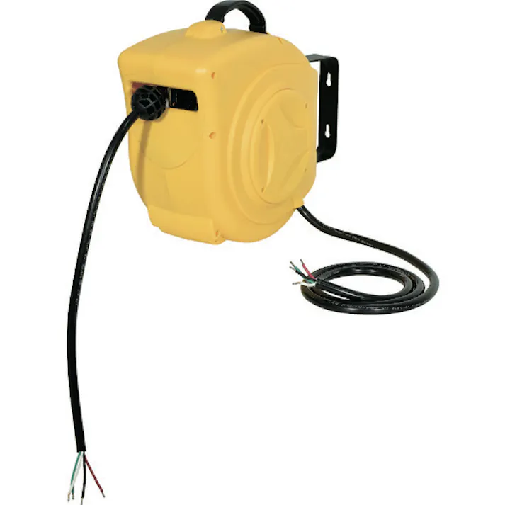 【CAINZ-DASH】日動工業 電工ドラム 三相200V 屋内型 オートリール アース付 15m AL-E315N【別送品】