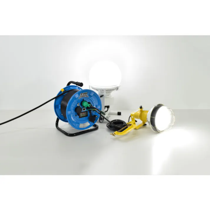 【CAINZ-DASH】日動工業 電工ドラム 屋外型 デジタルドラム 電圧電流メーター付 漏電保護専用ブレーカ付 30m NPDMW-EB33【別送品】