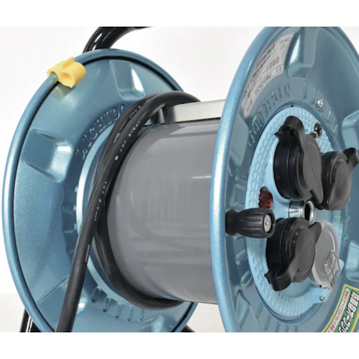 【CAINZ-DASH】日動工業 電工ドラム 屋外型 オープンリール 過負荷漏電保護兼用ブレーカ付 30m PWO-EK33【別送品】