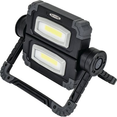 【CAINZ-DASH】日動工業 電池式ＬＥＤ　フラットスタンドライトツイン【別送品】