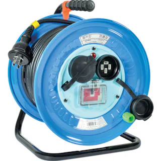 【CAINZ-DASH】日動工業 電工ドラム 屋外型 三相200V 過負荷漏電保護兼用ブレーカ付 30m DNW-EC330-20A【別送品】