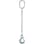 【CAINZ-DASH】象印チェンブロック ＳＵＳ製チェーンスリング１本吊りスリングフックタイプ　０．８ｔ【別送品】