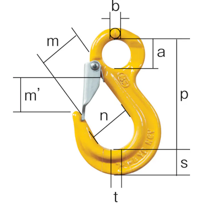 【CAINZ-DASH】象印チェンブロック スリングフック 2.5t (YP-10) YP-10【別送品】