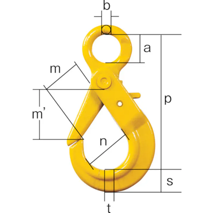 【CAINZ-DASH】象印チェンブロック ロッキングフック 1.0t SHE-06【別送品】
