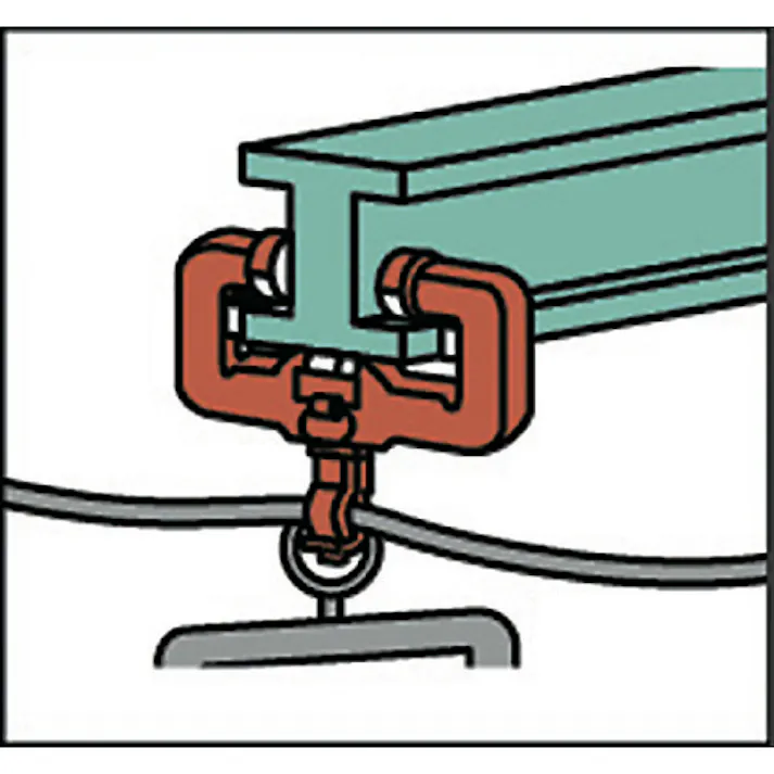 【CAINZ-DASH】象印チェンブロック Iビームヨウハンガー (YTI-100) YTI-100【別送品】