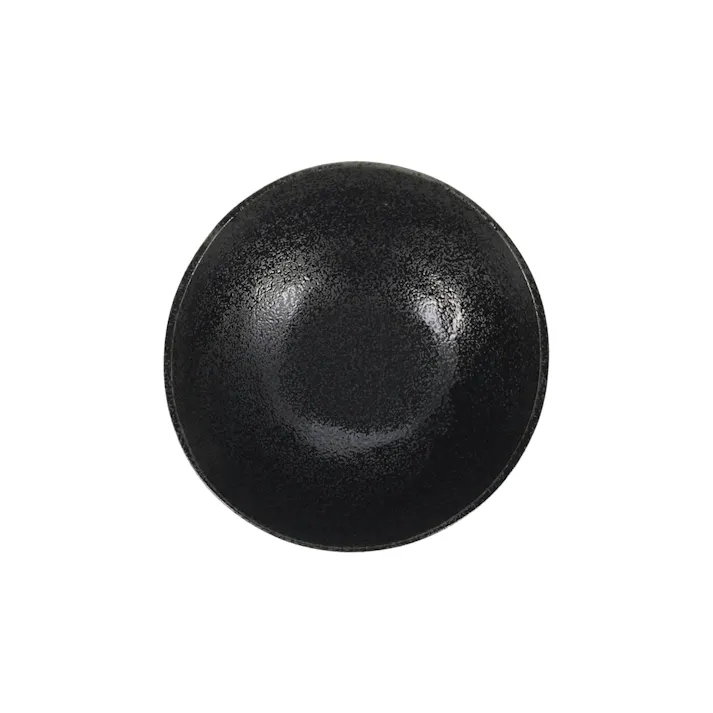 楕円取鉢 黒マット水晶