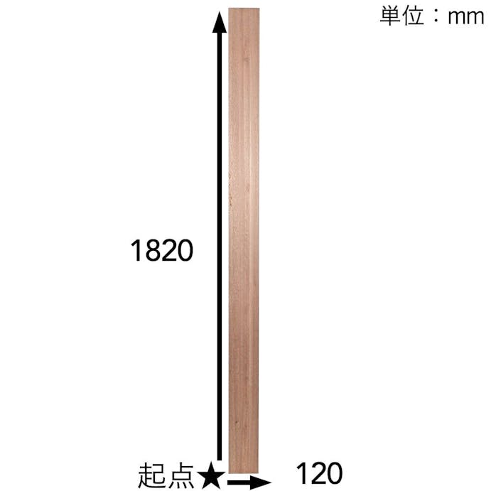 ラワン材KD 1820×120×14mm