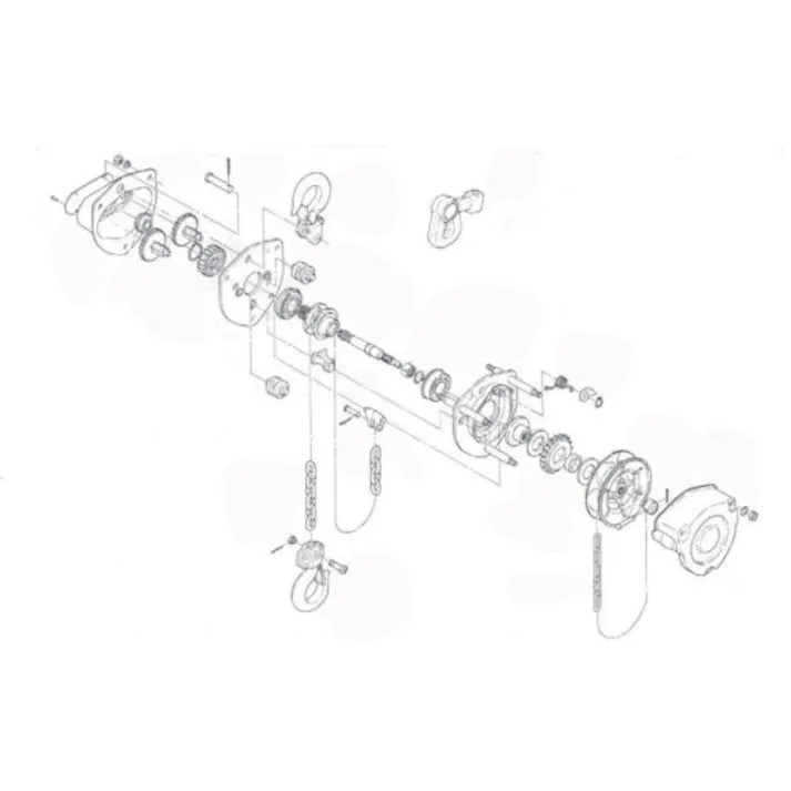 【CAINZ-DASH】キトー チェーンブロック キトーマイティM3形 CB025・CB030用部品 フックラッチ組 C1FA020-10712【別送品】