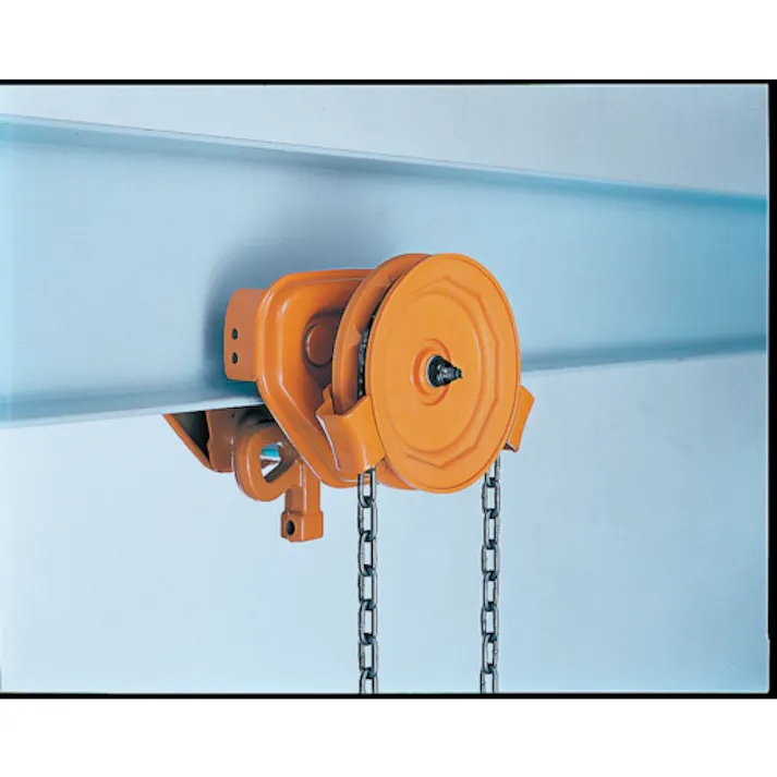 【CAINZ-DASH】キトー ユニバーサルギヤードトロリ TSG形 定格荷重1.5t ハンドチェーン二つ折長さ2.5m TSG-015【別送品】