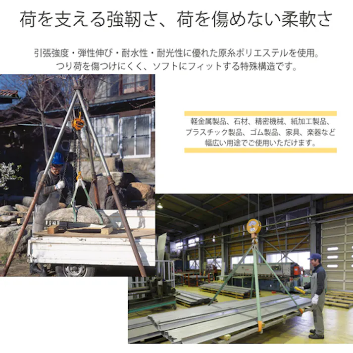 【CAINZ-DASH】キトー 繊維スリング ベルトスリングBSH形 使用荷重3.2t スリング幅75mm スリング長さ6m JIS規格【選べる長さ】BSH032 BSH032-6【別送品】