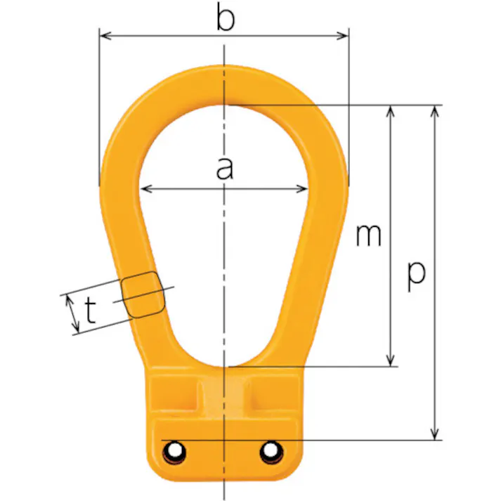 【CAINZ-DASH】キトー チェンスリング カナグ部材(ピンタイプ) ツリカナグVD 基本使用荷重12.5t VD21613【別送品】