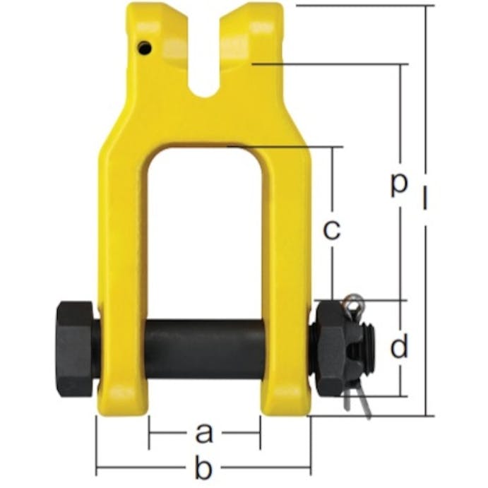 【CAINZ-DASH】キトー チェンスリング　カナグ部材（ピンタイプ）　シャックルＶＮ　基本使用荷重１．５ｔ VN2070【別送品】