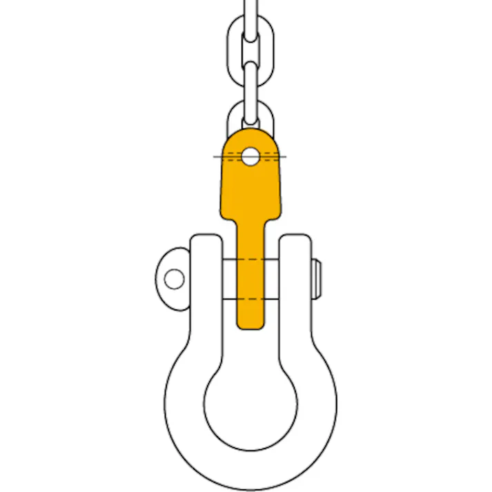 【CAINZ-DASH】キトー チェンスリング カナグ部材(ピンタイプ) ツナギカナグVC 基本使用荷重2.0t VC2080【別送品】