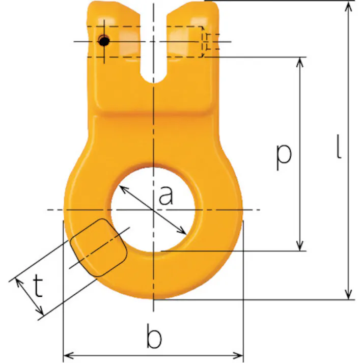 【CAINZ-DASH】キトー チェンスリング カナグ部材(ピンタイプ) ツナギカナグVC 基本使用荷重5.2t VC2130【別送品】