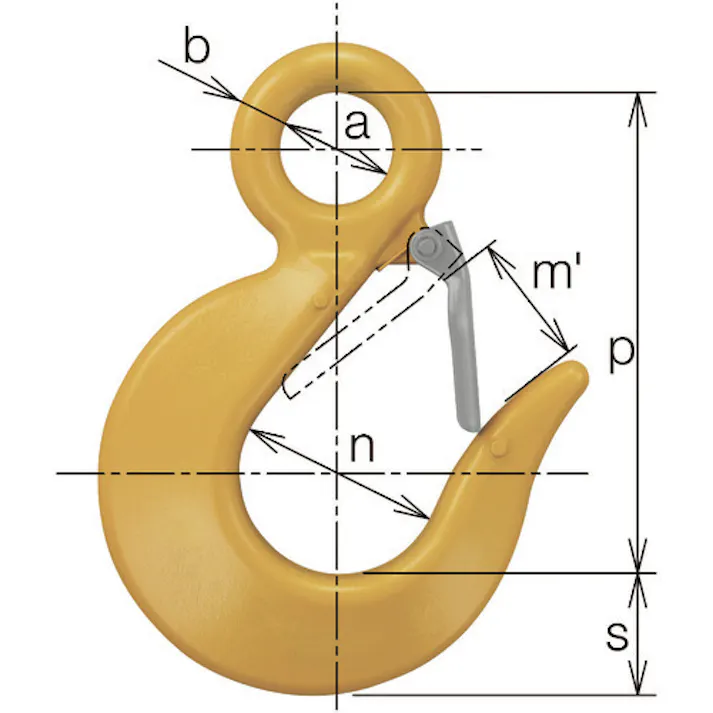 【CAINZ-DASH】キトー チェンスリング カナグ部材(アイタイプ) スリングフックHTL 基本使用荷重3.2t HTL4100【別送品】