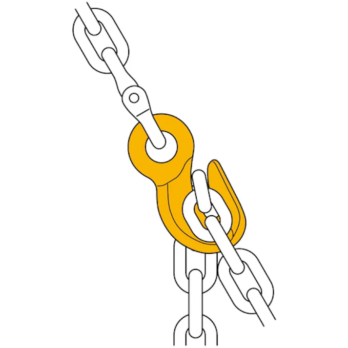 【CAINZ-DASH】キトー チェンスリング カナグ部材(アイタイプ) グラブフックHGG 基本使用荷重3.2t HGG10【別送品】