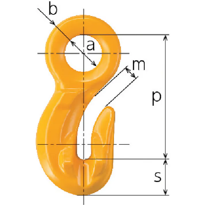 【CAINZ-DASH】キトー チェンスリング カナグ部材(アイタイプ) グラブフックHGG 基本使用荷重3.2t HGG10【別送品】