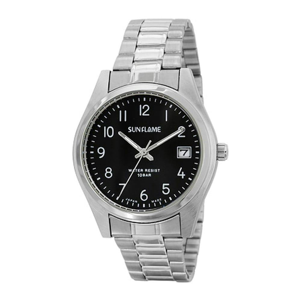 サンフレイム MADE IN JAPAN 10気圧防水メンズ腕時計 MJG-B01-BK ブラック(販売終了) 時計  ホームセンター通販【カインズ】