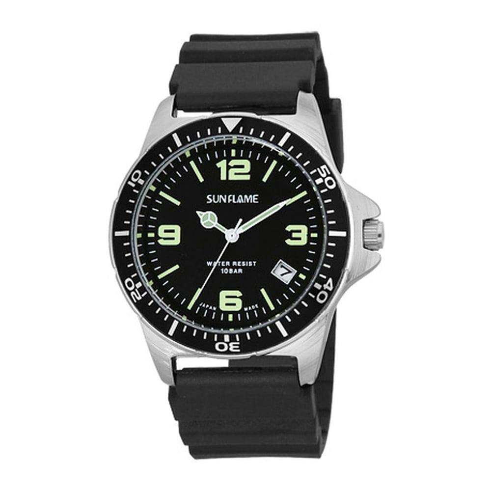 サンフレイム MADE IN JAPAN 10気圧防水メンズ腕時計 MJG-B03-BK ブラック(販売終了) 時計  ホームセンター通販【カインズ】