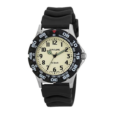 サンフレイム MADE IN JAPAN 10気圧防水メンズ腕時計 MJG-X14-IV アイボリー(販売終了)