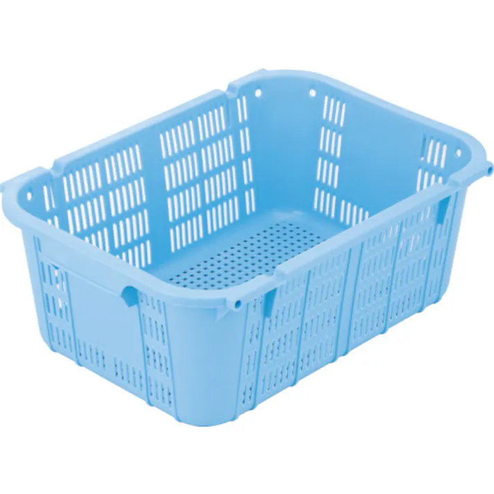 【CAINZ-DASH】岐阜プラスチック工業 メッシュコンテナ 129662 プラスケットNo.480本体40Lブルー金具なし NO-480【別送品】