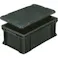 【CAINZ-DASH】岐阜プラスチック工業 RBE型導電性コンテナ 134970 コンテナーRB-41-3ブラック RBE-41-3【別送品】