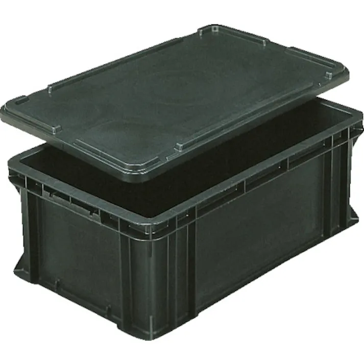 【CAINZ-DASH】岐阜プラスチック工業 RBE型導電性コンテナ 134970 コンテナーRB-41-3ブラック RBE-41-3【別送品】