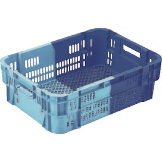 【CAINZ-DASH】岐阜プラスチック工業 ネスティング・スタッキングコンテナ 354880 NFコンテナーNF-M40DB/B NF-M40 DB/B【別送品】