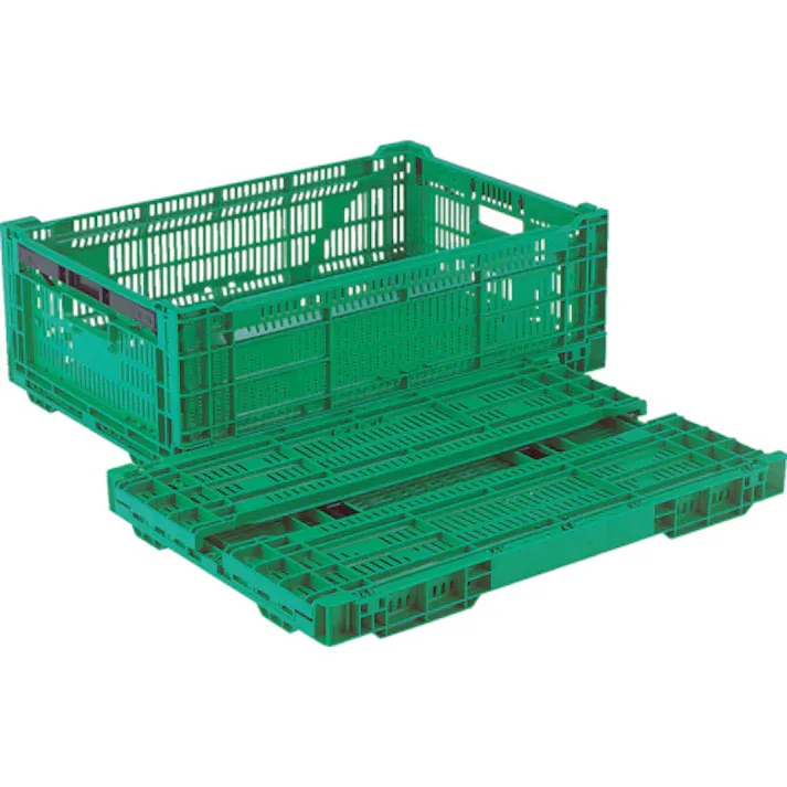 【CAINZ-DASH】岐阜プラスチック工業 折りたたみコンテナ 518732 RSコンテナーRS-MM38S(薄型折りたたみコンテナーワンタッチ) RS-MM38S【別送品】