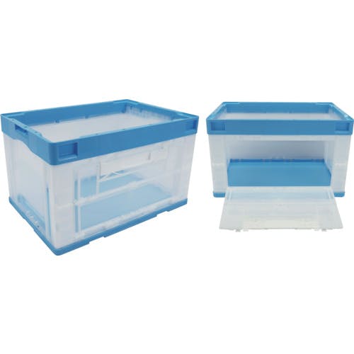岐阜プラスチック工業 CB型折りたたみコンテナー(長側片側面開閉タイプ) 593111 CB-51NRカタトビラLブルー/トウメイ CB51NR-TL-B/C 折りたたみコンテナ 岐阜プラスチック工業 CB型折りたたみコンテナー(長側片側面開閉タイプ) 593111 CB-51NRカタトビラLブルー/トウメイ CB51NR-TL-B/C 折りたたみコンテナ