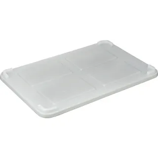 【CAINZ-DASH】岐阜プラスチック工業 食品用コンテナ 617350 パンコンテナー大型用蓋抗菌ナチュラル PAN-L-F-N【別送品】