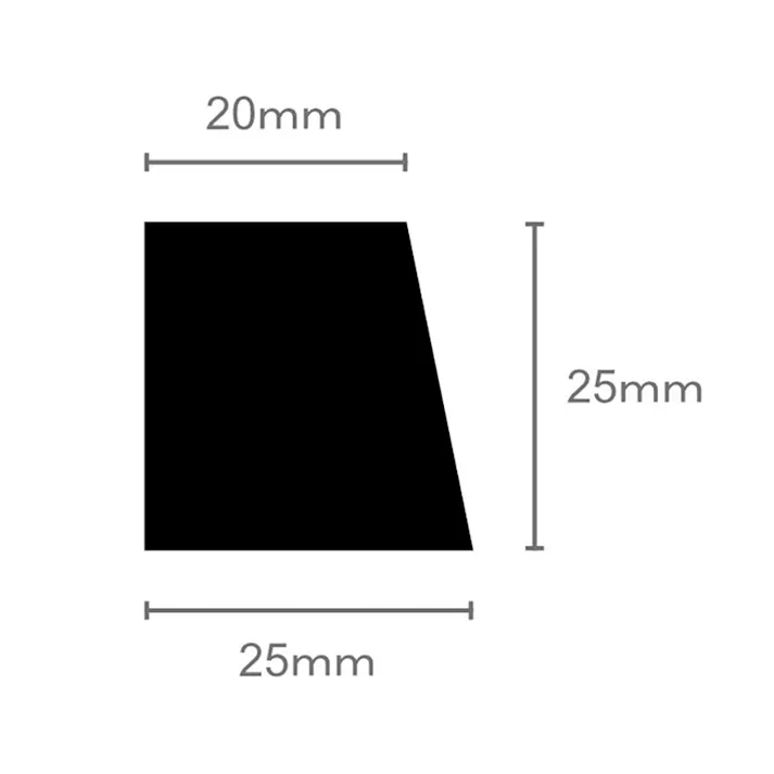 木製目地棒 A10 25×25×2000