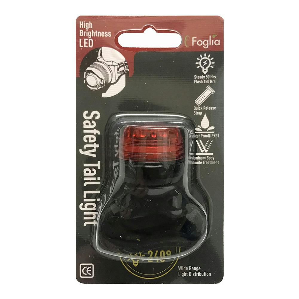 Foglia フォグリア LEDライト セフティテールライト ブラック 自転車用ライト Foglia フォグリア LEDライト セフティテールライト ブラック 自転車用ライト