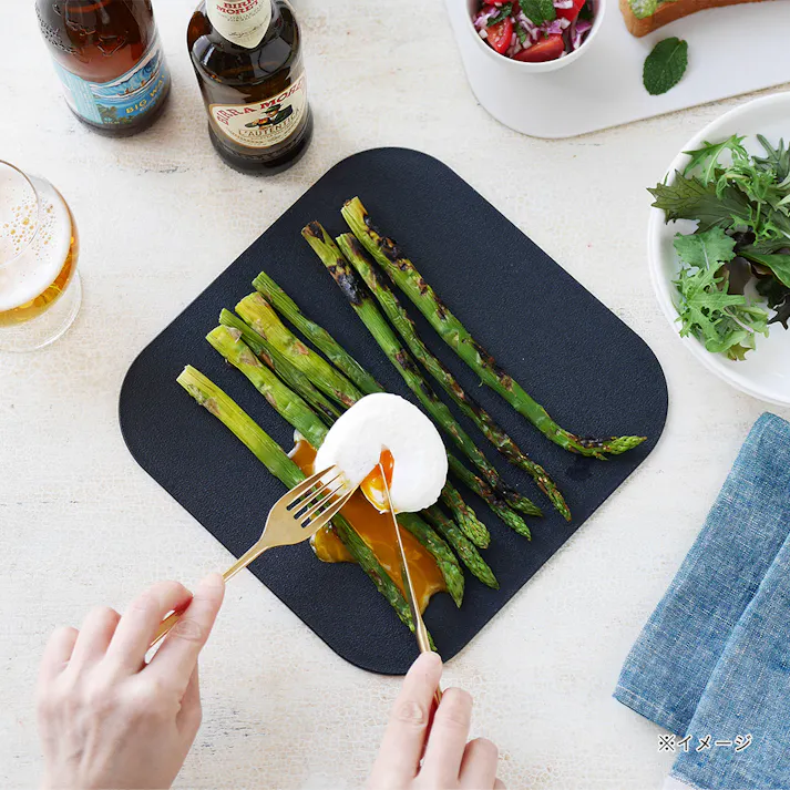 カットプレート スクエア2 ブラック&グレー