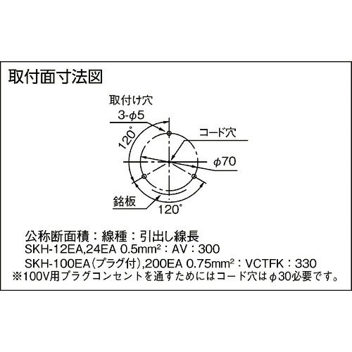 CAINZ-DASH】パトライト ＳＫＨ－ＥＡ型 小型回転灯 Φ１００ 色：黄【別送品】｜ホームセンター通販【カインズ】